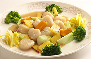 生炒貝柱（ホタテ貝と野菜のあっさり炒め）
